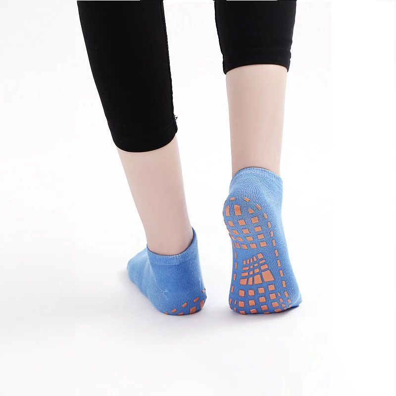 Anti slip ankle high workout breathable absorb sweat silicone yoga grips pilates socks