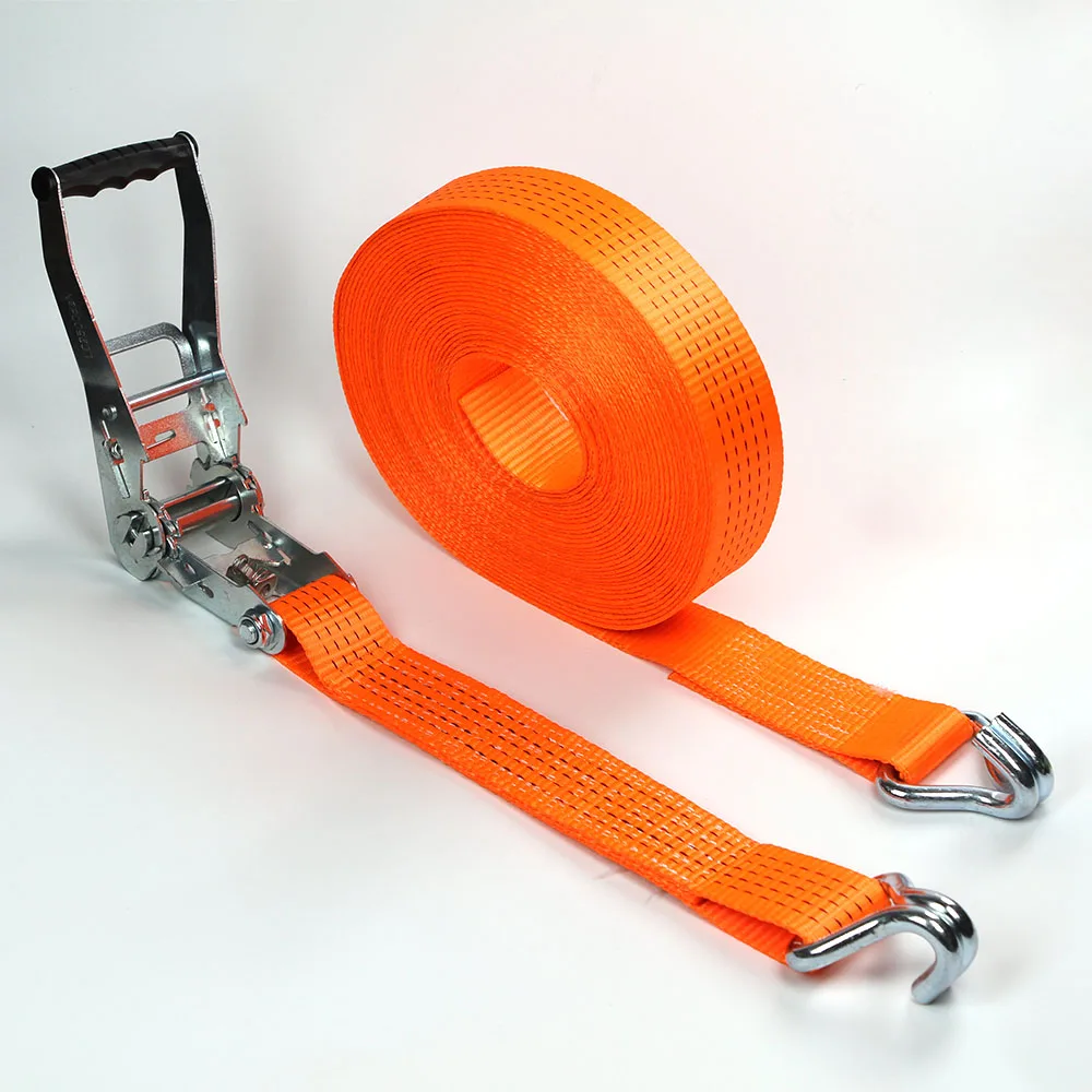 Ropenet  Factory Supply CE certified Truck Cargo lashing strap heavy duty ratchet tie down strap