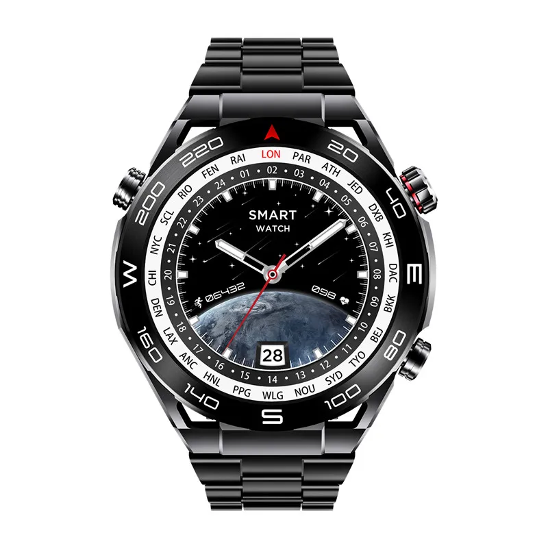 HW5MAX smart watch with three watch straps