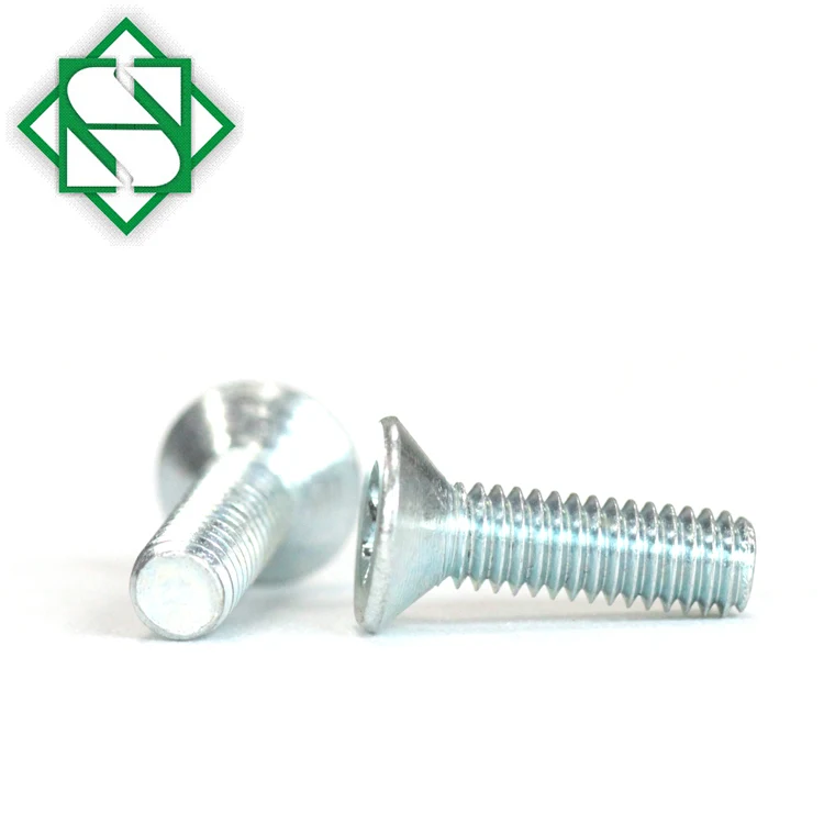 ISO14581 Torx Slot Countersunk Head Machine Screw Carbon Steel With Blue Zinc Plated