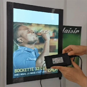 Новый материал задний свет реклама подсветка плаката панель с магнитной рамкой по низкой цене