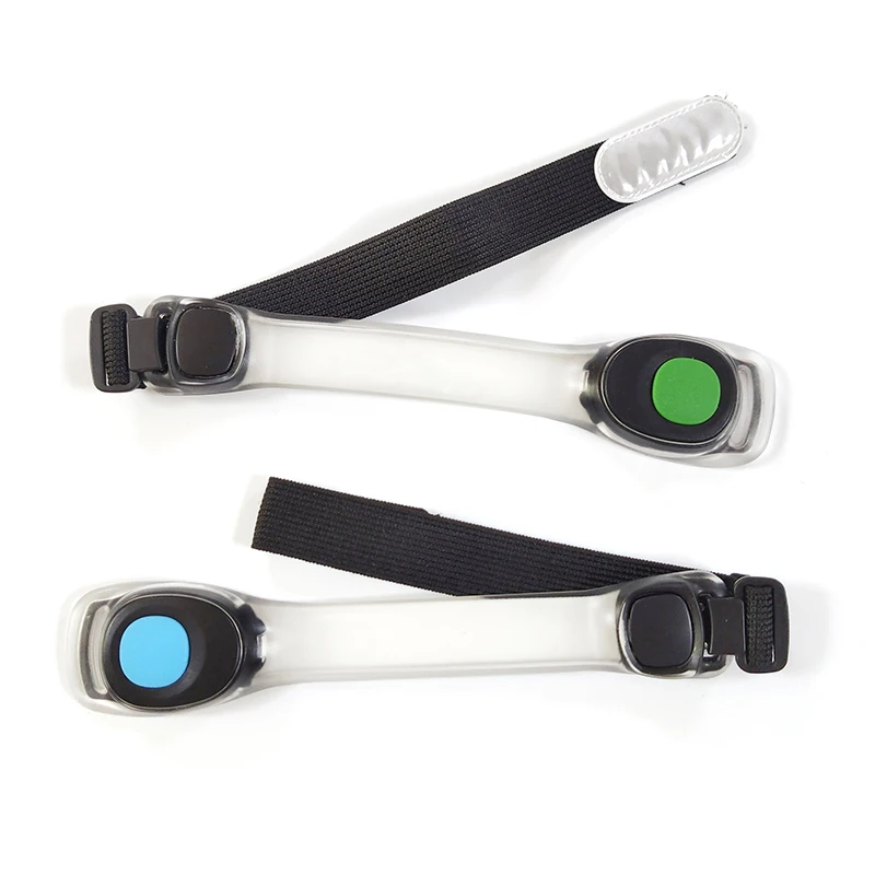 
Custom Adjustable Safety Warning outdoor Sport Running LED Armband Lights Glow Band wrist strap 
