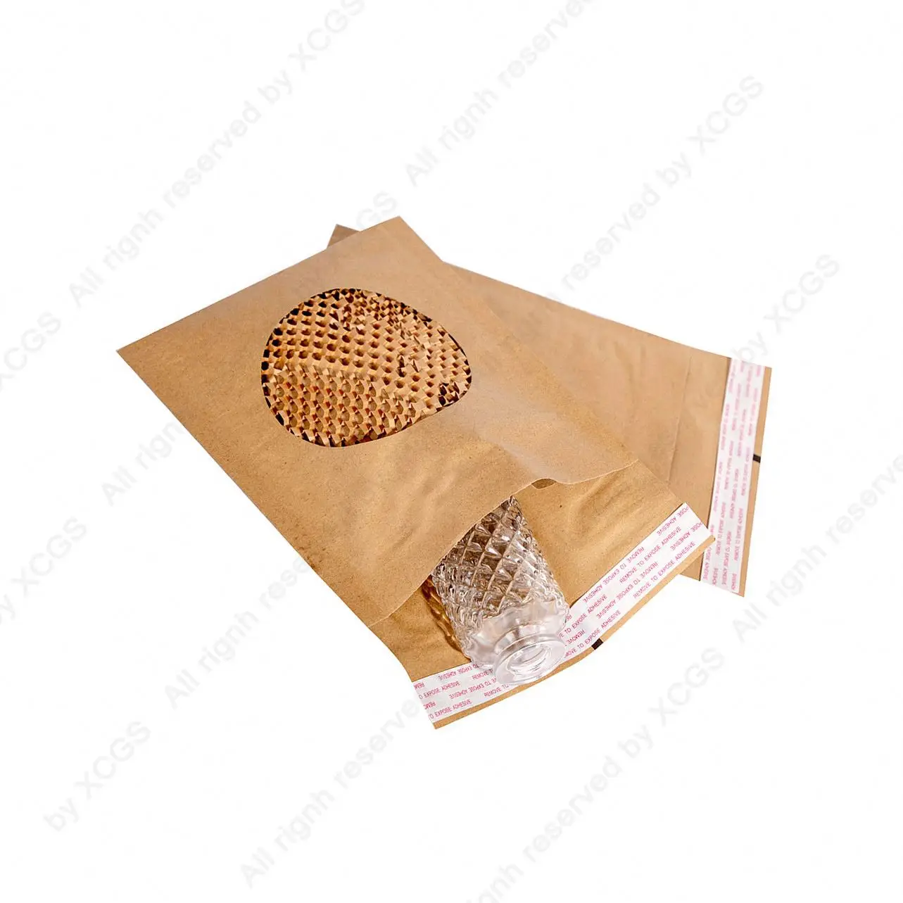 Индивидуальный дизайн, биоразлагаемая коричневая сотовая бумага, мягкие пакеты, подарки, защитная упаковка, Крафтовая сотовая бумага, отправка почтовых отправлений