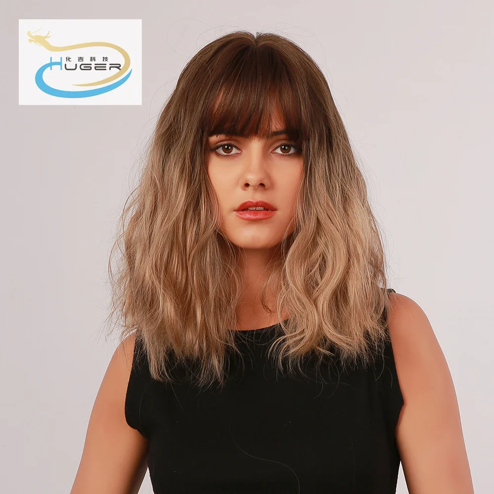 
Аккуратная воздушная челка, темно-коричневая, светло-коричневая, волнистая, розовая, эластичная сетчатая шляпа 