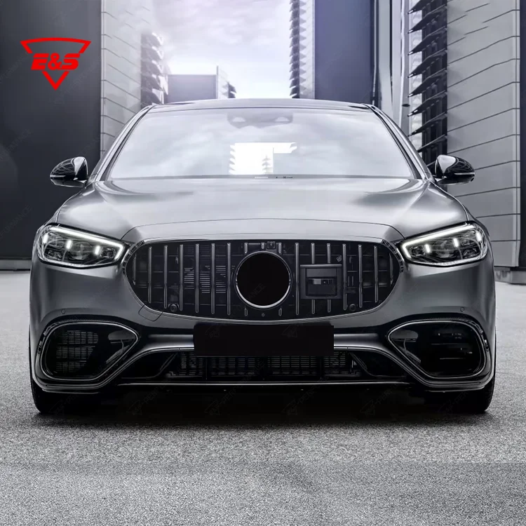 Factory Price Car Bumper With Grille Side Skirt Rear Diffuser With Tips Upgrade S63 AMG Style Bodykit For BENZ S Class W223