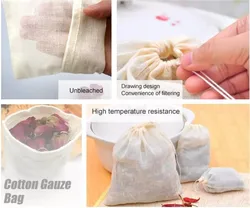 Многоразовые хлопковые сетчатые продуктовые сумки на шнурке, муслиновые сумки на заказ