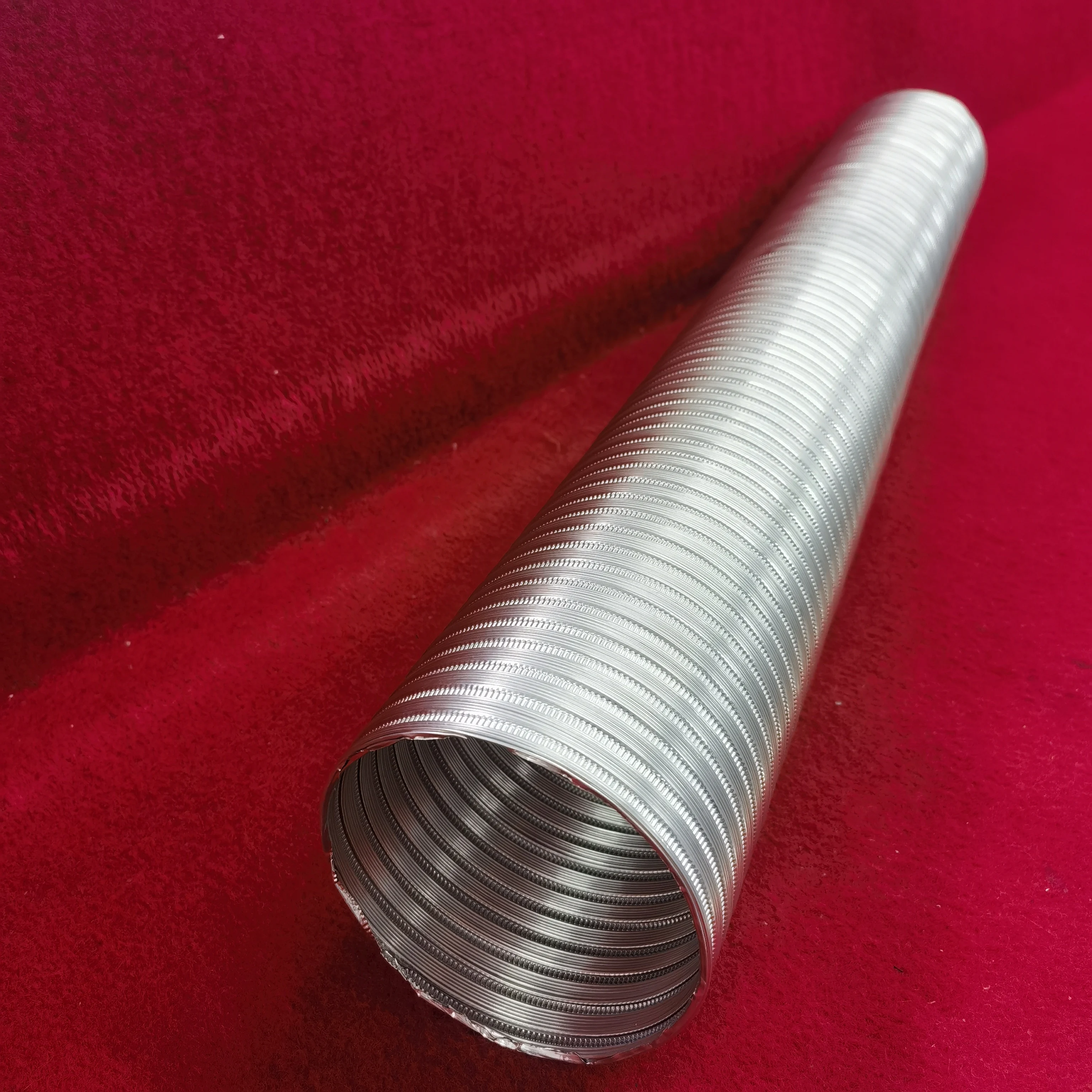 Commercial aluminum flex pipe 8x25ft fire resistant aluminum flexible duc Semi-Rigid Flexible Duct home ventilation