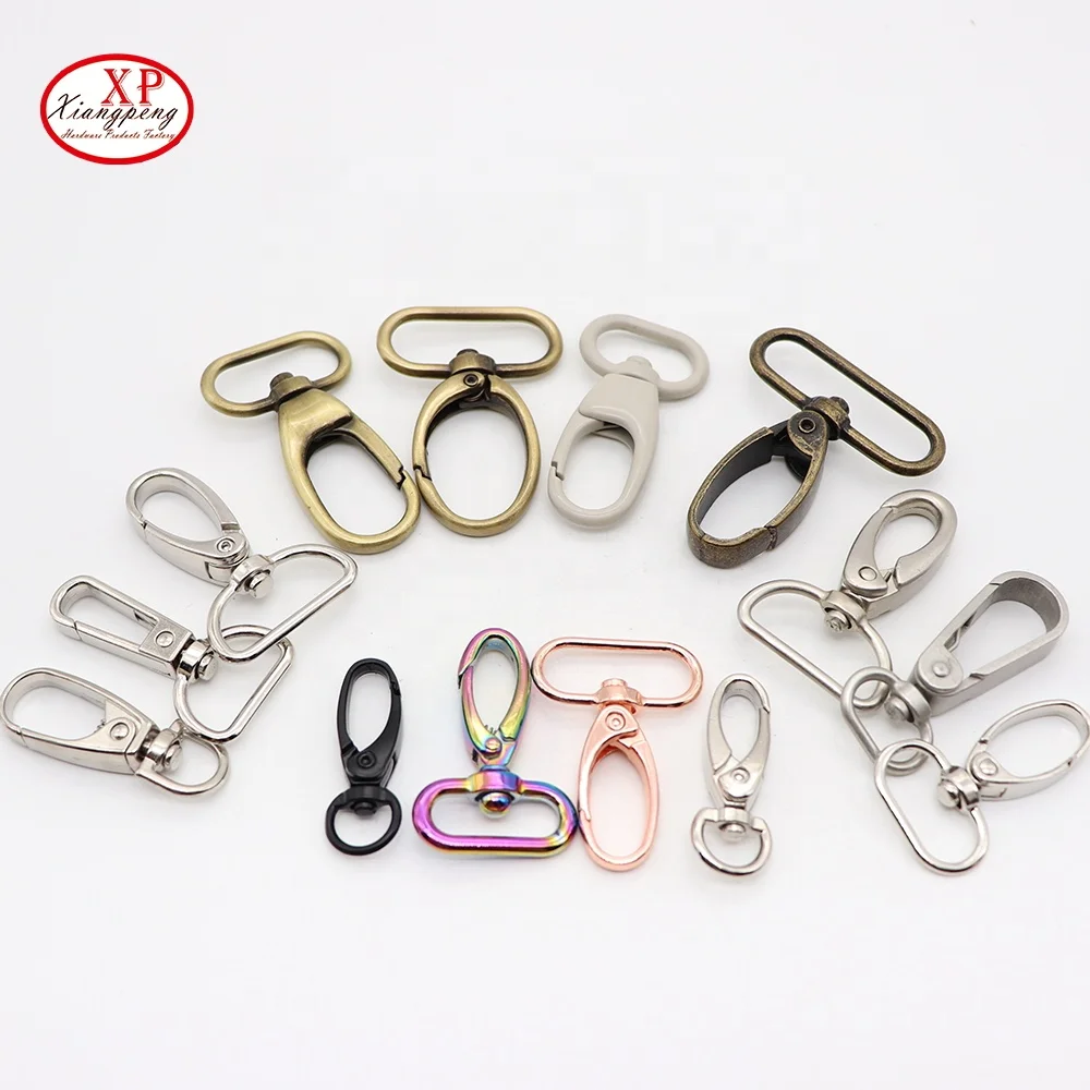 Rotary spring hook DIY lanyard hook pet dog collar dog hook luggage accessories buckle alloy metal spring key chain Hook
