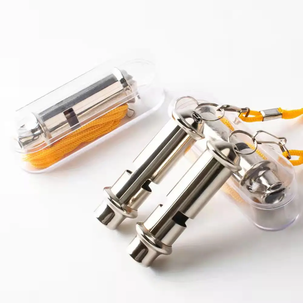 Metal High-frequency Training Survival Whistle Outdoor Pet Sports Meeting Training Referee Whistle Gift