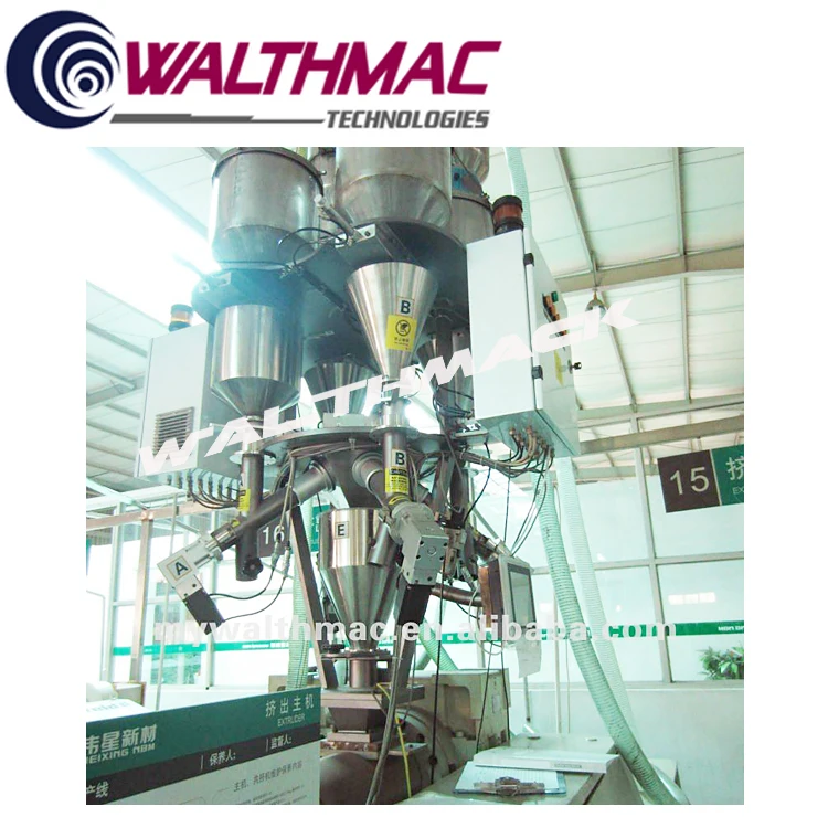 Dosing mixer for plastic pipe extruder blow molding machine loss in weight powder gravimetric batch blender