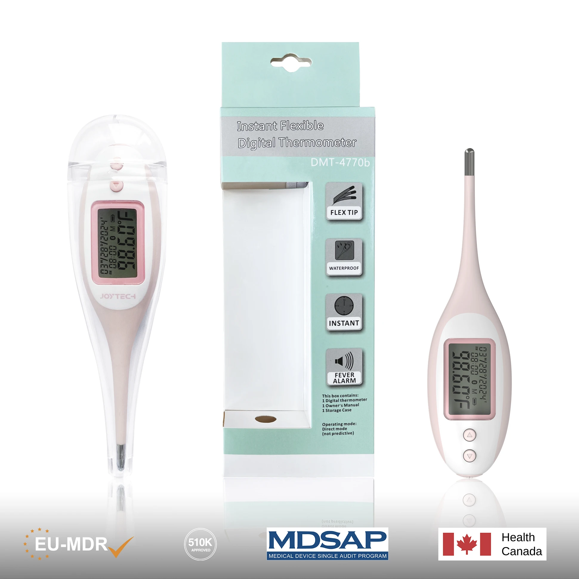 Ovulate Digital Thermometer Bluetooth Pregnancy Thermometer Backlit Flexible Basal Thermometer