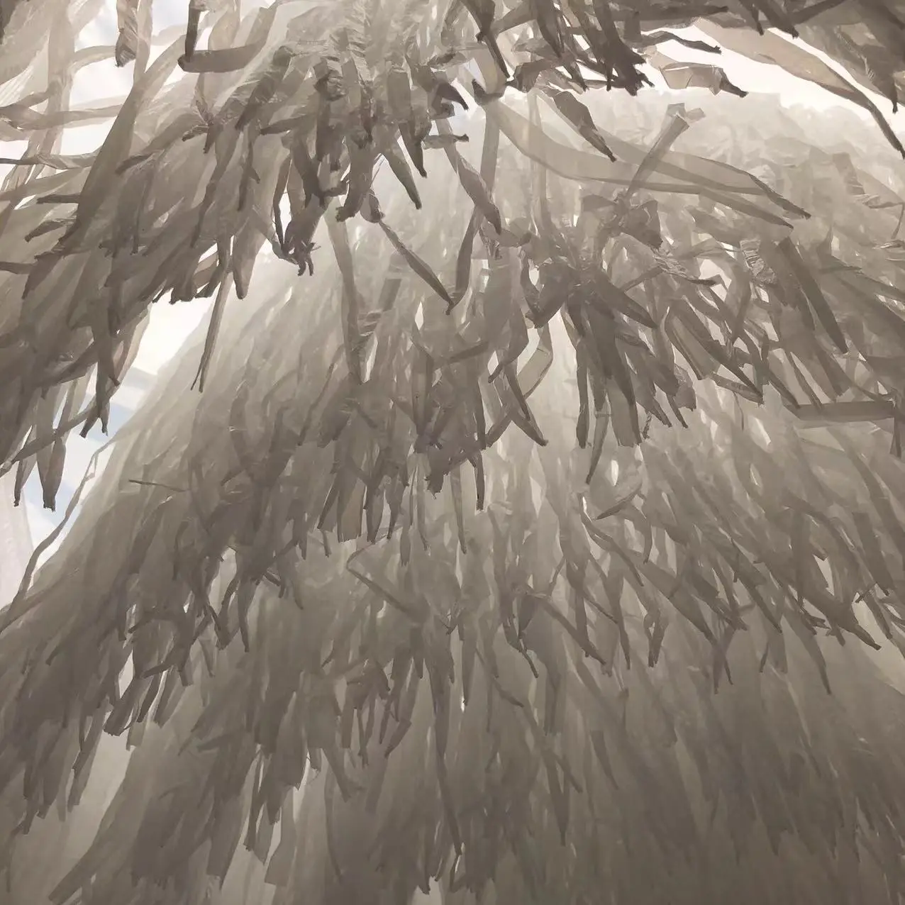 Outdoor Large Straw Sunny Umbrella Reverse Straight Grass Pillar Umbrella Grass Beach Umbrella Hawaii PP Outdoor Furniture Relax