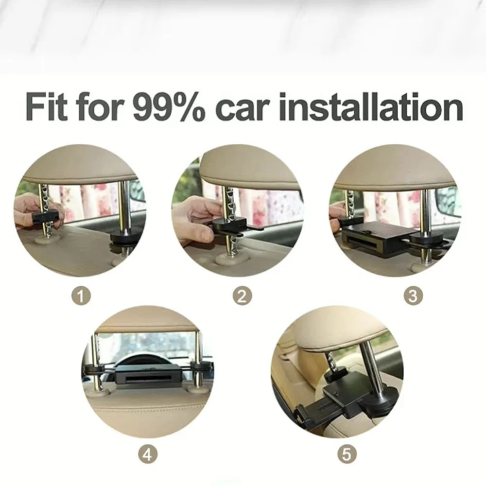 2024 New Arrival 4K Android WiFi Car Headrest Display Universal 10 Inch LCD Rear Entertainment Dashboard Monitor TV Combination