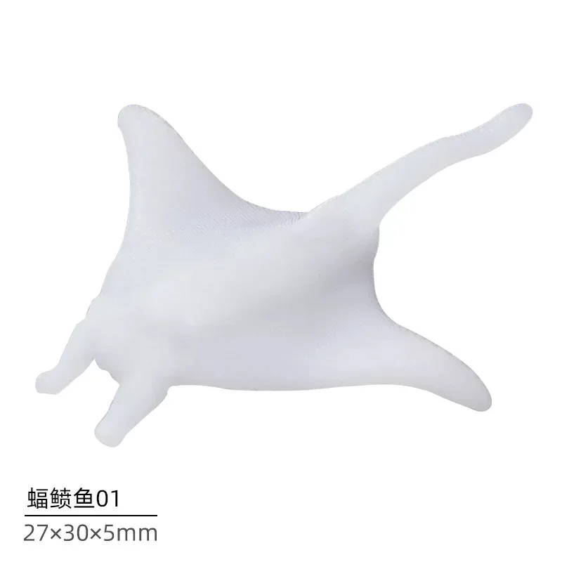 3D Manta Rays Sea Turtles Seahorses Filler Model Handmade Epoxy Resin Mold Filling Materials Ocean Whale Micro Landscape Decor