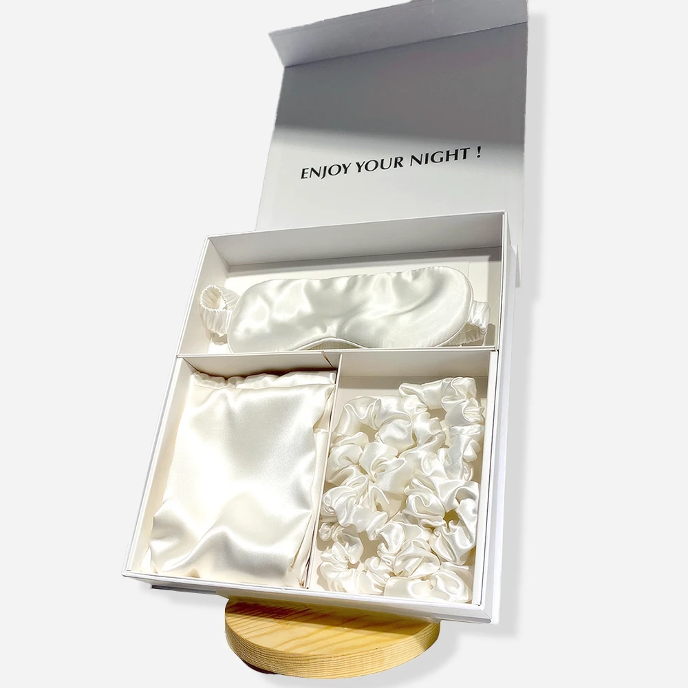 Оптовая продажа, шелковая наволочка peace, Подарочный Набор наволочек из органического шелка с подарочными коробками, наволочка из чистого шелка, подарочный набор для женщин