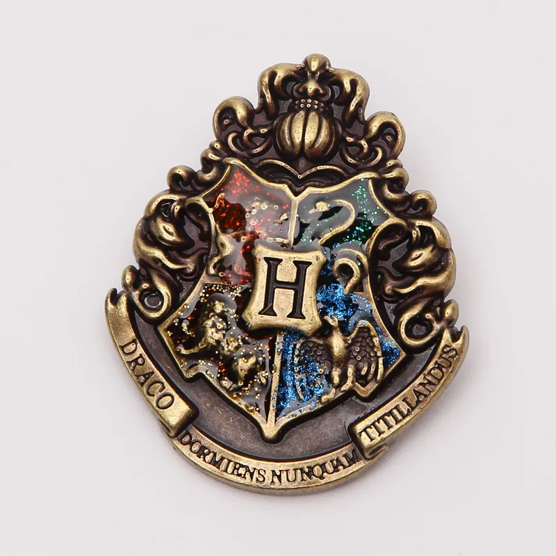 Harry Magic Potter Academy Badge Ravenclaw Lytherin Anime Metal Pin