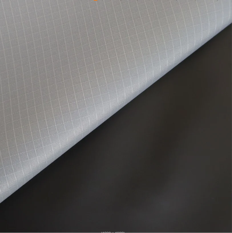 200D 0.4cm ripstop Waterproof FDY ripstop PVC PU black coated 100% polyester oxford blackout fabric for tents awning rain coat