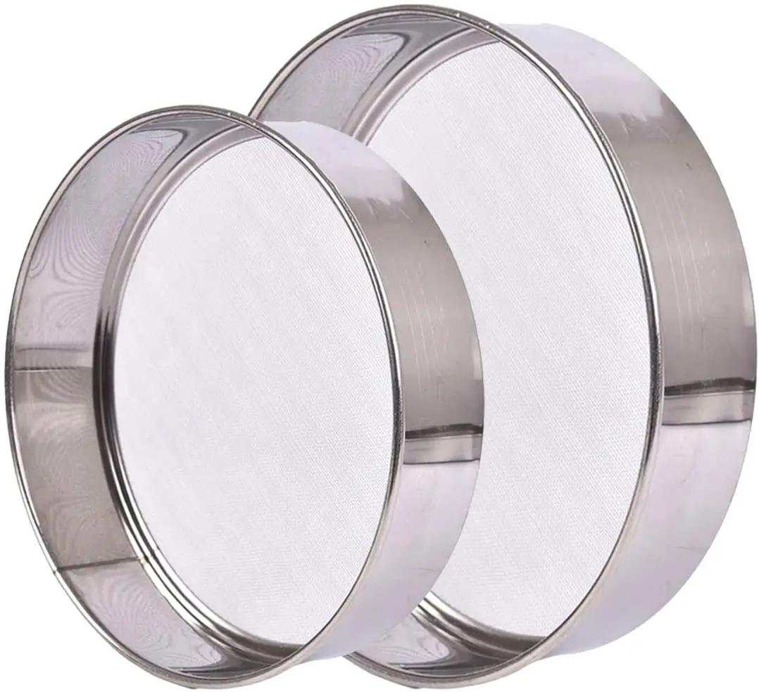 Hot sale stainless steel fine mesh flour sieve to flouring