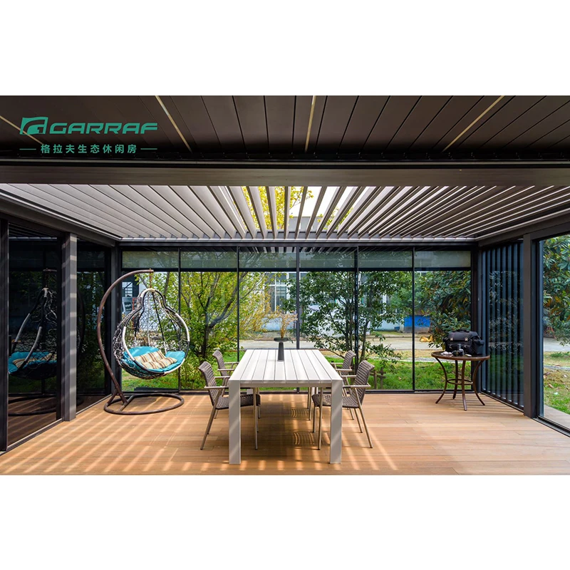 Wholesale Outdoor Living Waterproof Electric Louver Roof Awning Canopy Gazebo Bioclimatic Aluminum Pergola