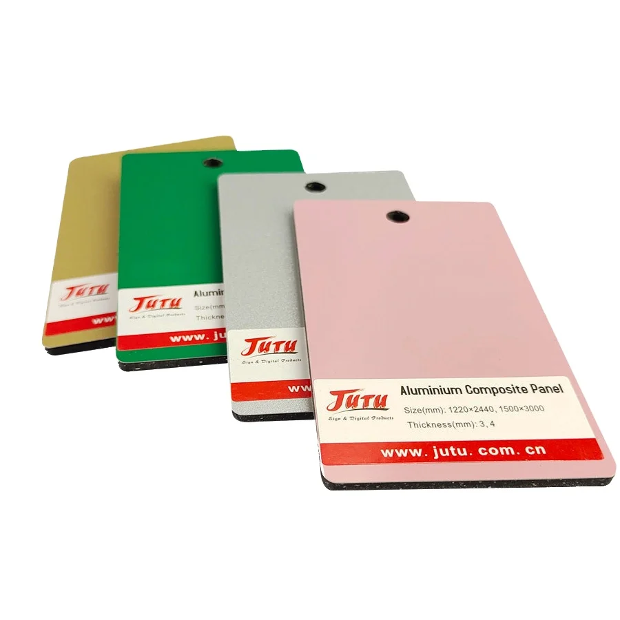 JUTU Aluminum composite panel acp acm 3mm 4mm custom color aluminum composite material