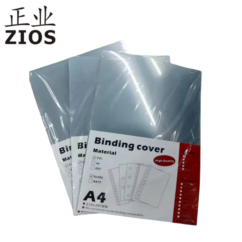 Профессиональная фабрика A4 ПВХ прозрачная переплетная крышка от производителя Прямая продажа передняя