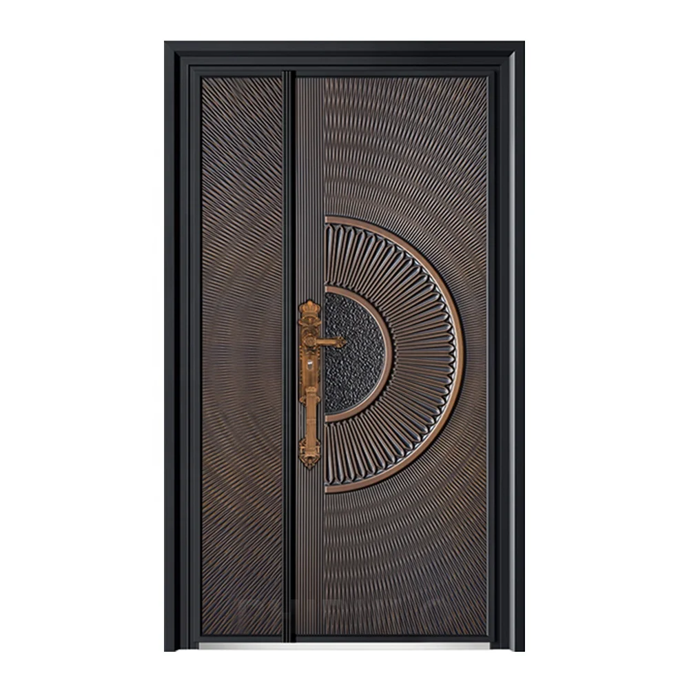 Latest Design Steel Security Door Modern Residential Cast Door Turkish Style Armored Door