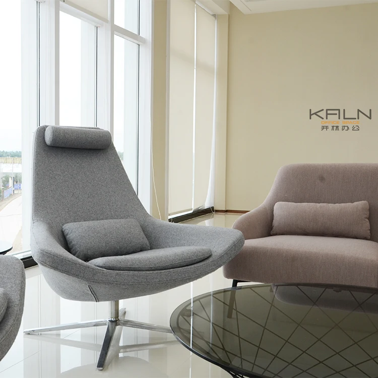 Office furniture coffee shop fabric sofa sets sectional leisure couch in waiting room living room comfortable single seater