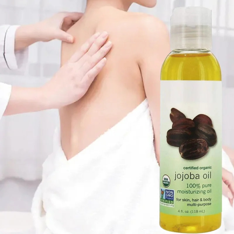 Skin Care Pure Jojoba Oil Private Label Hair Body Coconut Oil Natural Plant Oil Smooth Moisturizing
