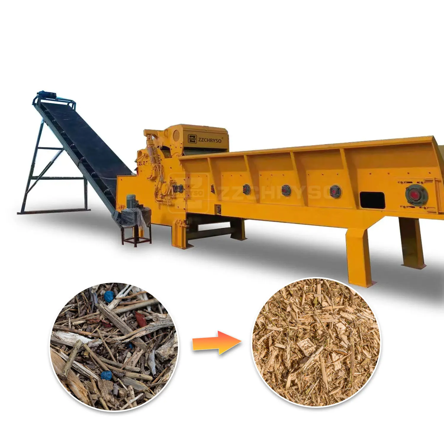 High quality Comprehensive Wooden Crushing Machine wood Shredder Comprehensive Log Shredding Equipment wood chipper machine