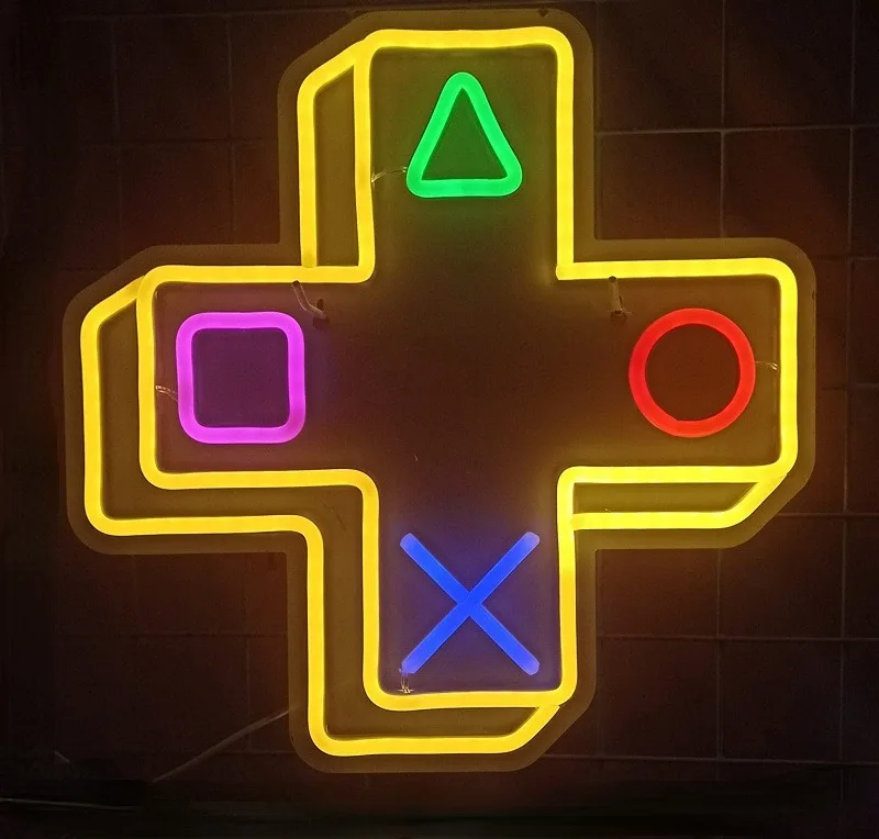 2024 Factory Custom Indoor Wall-Mounted Acrylic Neon Light Sign Mini Shape For Home Store Decoration