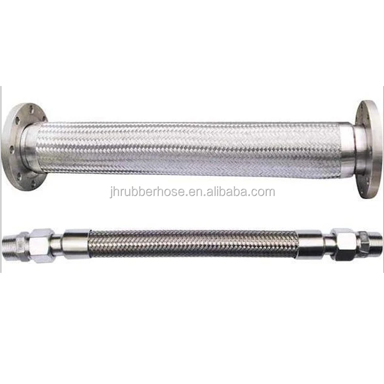 Factory Sale Pump Connector Industrial Stainless Steel braided Pipes Flanged Flexible Metal Hose For Chemical