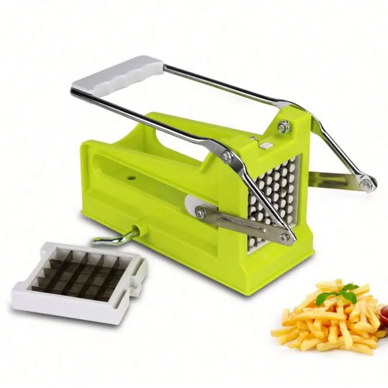Perfect Best Plastic Kitchen Tool Mini Manual French Fry Potato Chips Making Machine Vegetable Potato Cutter Chopper