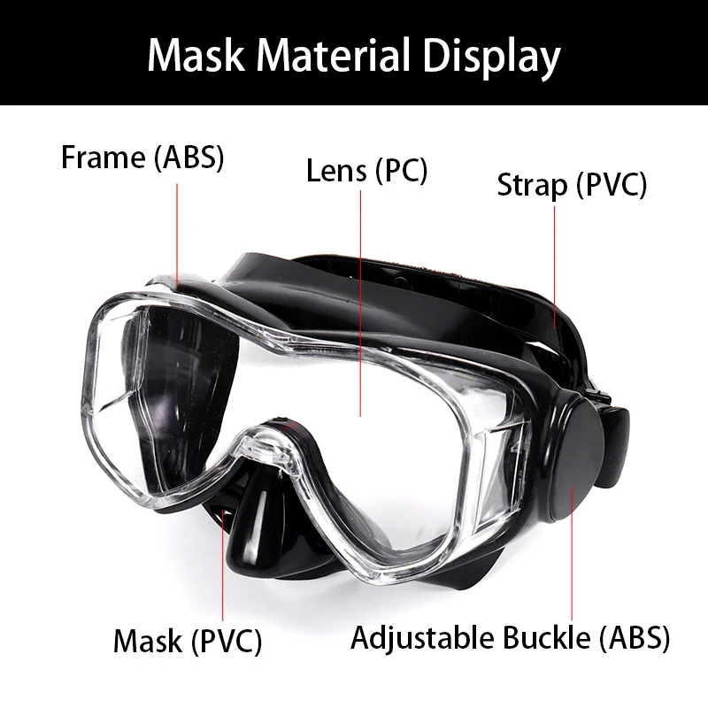 Wholesale Snorkel Mask Scuba Diving Mask Ank Snorkel Diving Equipment Snorkeling Swimming Dive Mask Set For Children And Adult