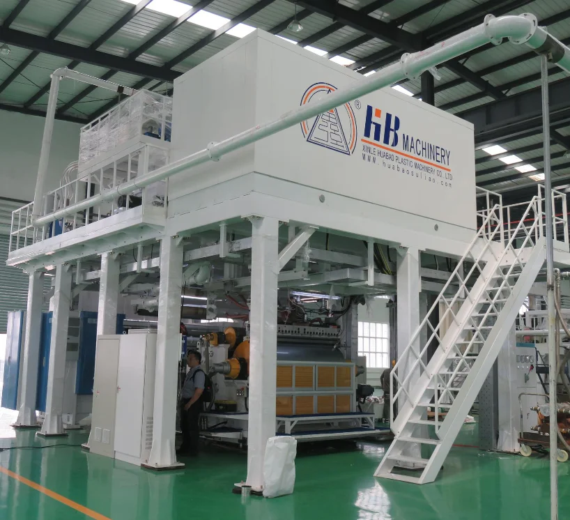 five layers PE Stretch film machine with single screw extruder for industrial packaging cast film line for jumbo design