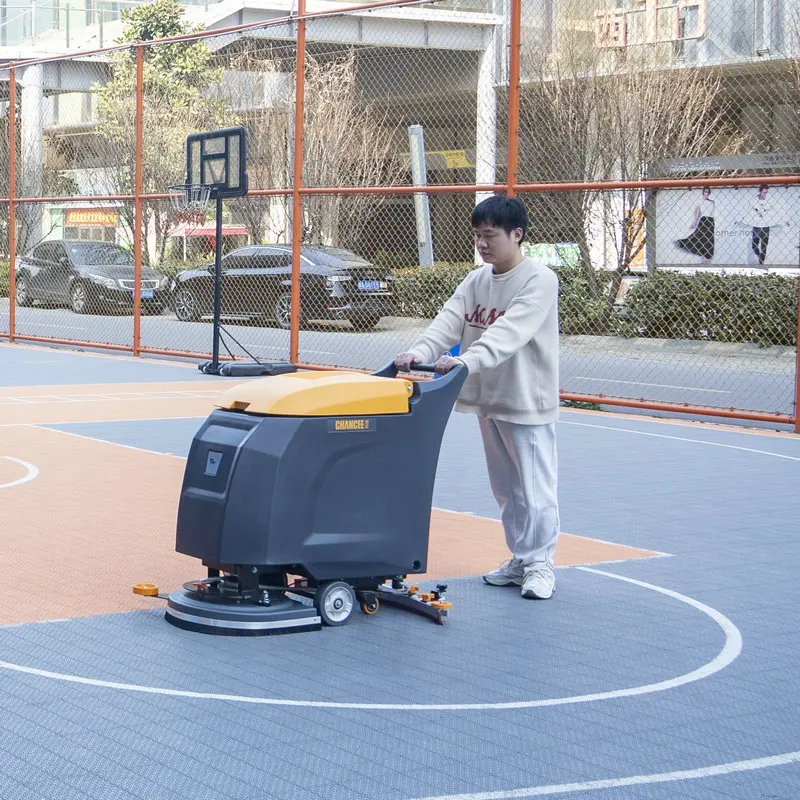 Walk Behind Ceramic Floor Tiles Cleaning Machine Plastic Flooring Machine Floor Scrubber Machine