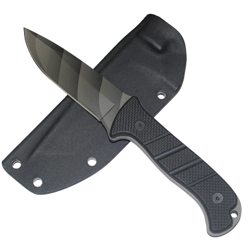 Outdoor Mens Straight Hunting G10 Survival Camping Fixed Blade Knife