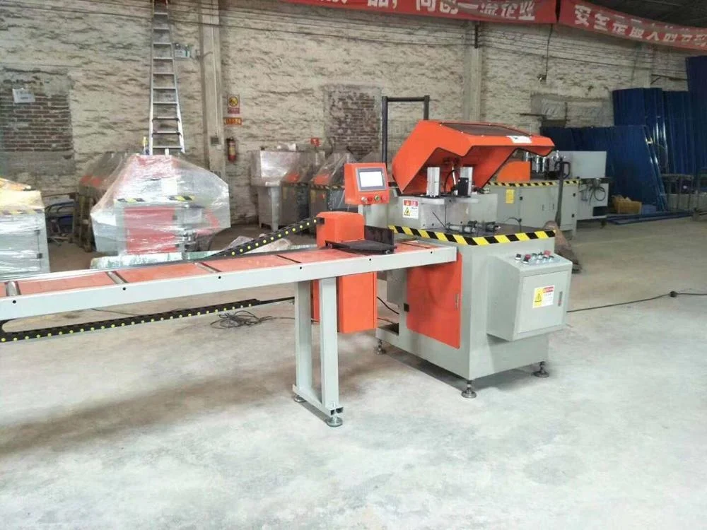 
UPVC aluminum door and window frame 45 and 90 angle Automatic cut machine 