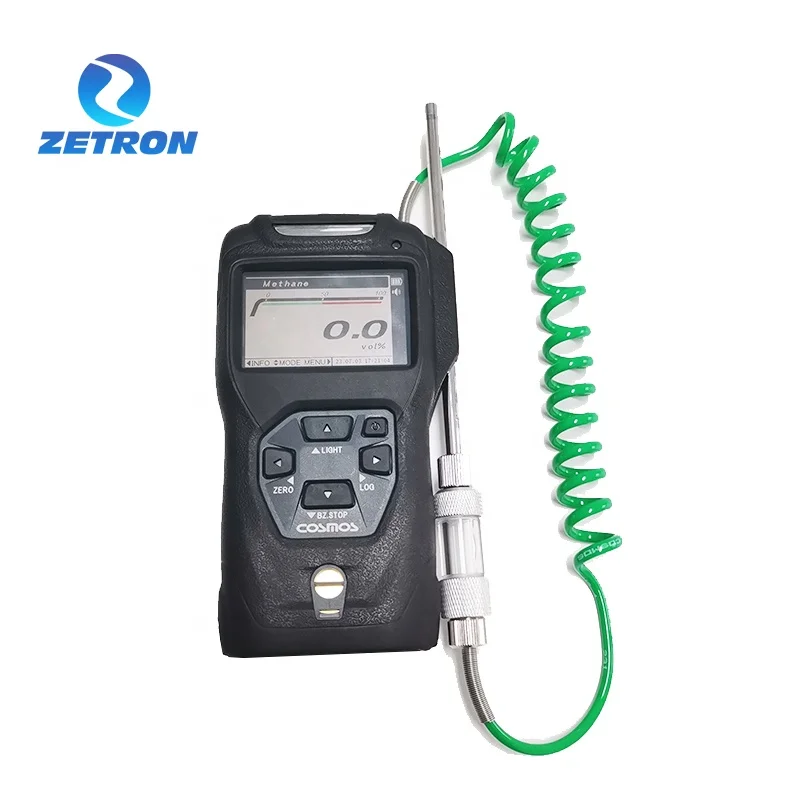 Zetron XP-3368II-W LCD Portable IP67 Multi Gas Detector Handheld Combustible Gas And Solvent Gas Oxygen