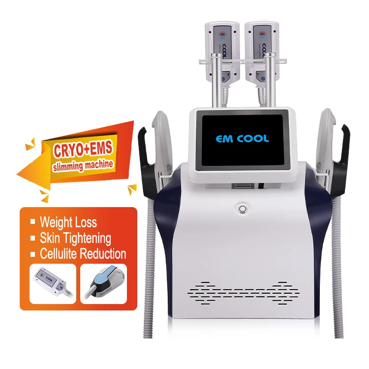 New 2 In 1 Slimming Cryolipolysis 360 Handles Ems Electrical Stimulation Rf Ems Cryotherapy Weight Loss Fat Freeze Cryolipolysis