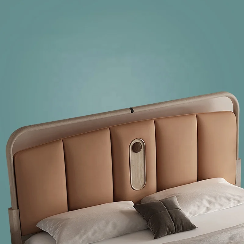 North American light luxury solid wood bedroom furniture double bed modern home luxury bedroom furniture set