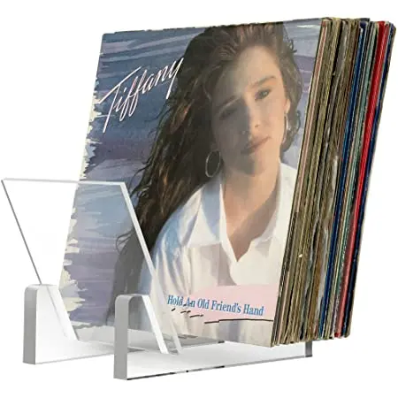 Прозрачная акриловая виниловая полка для виниловых пластинок ручной работы