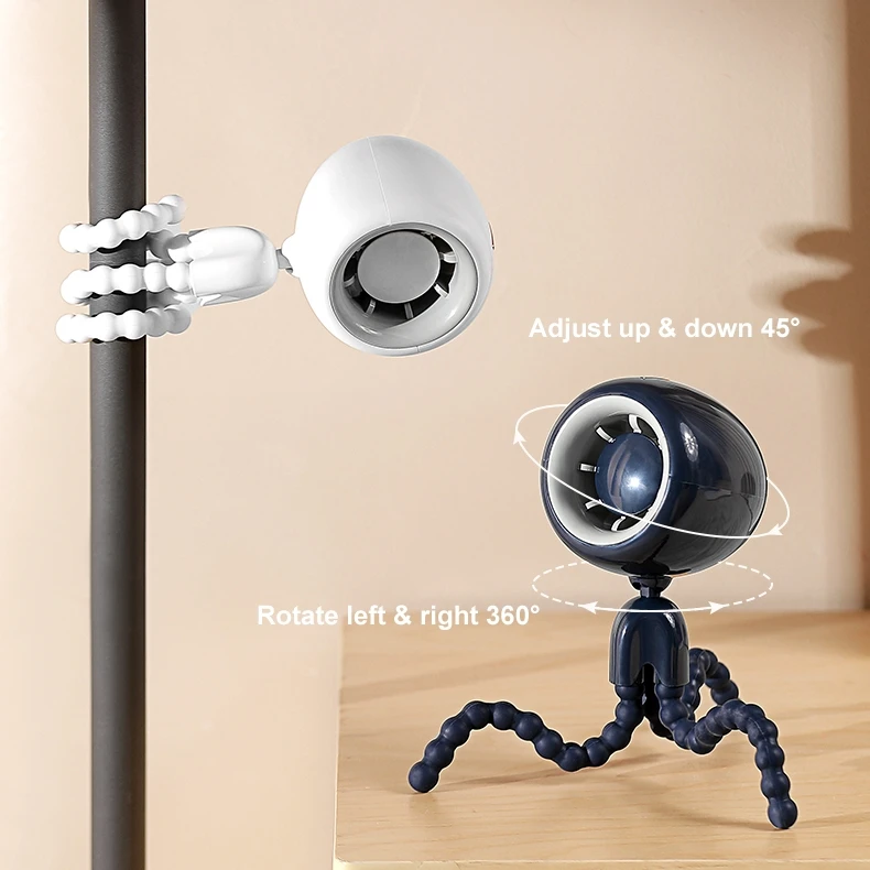 Summer Outdoor Hand Held Fans Foldable Bladeless Mini Usb Wireless Rechargeable Portable Baby Stroller Fan