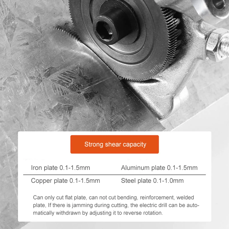 Multi Function Tools Plate Shears Cutter Machines Electric Drills Cutter Attachment Incise Metal Sheet