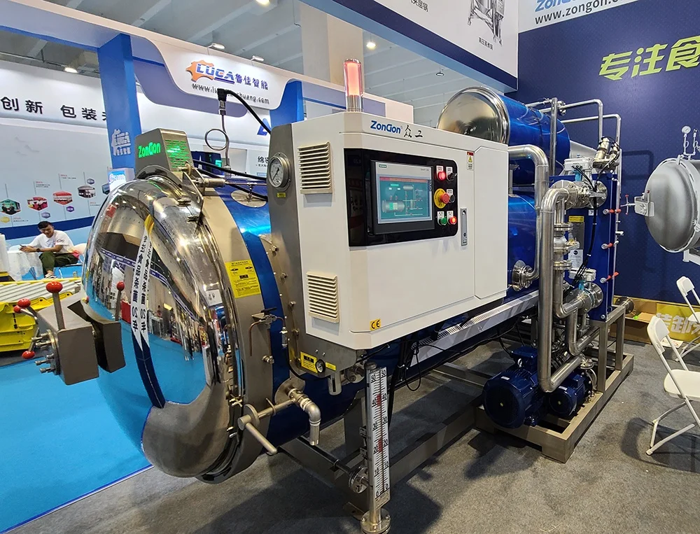 200L 500 Liters small horizontal type retort machine  autoclave industrial  bottles sterilization machine