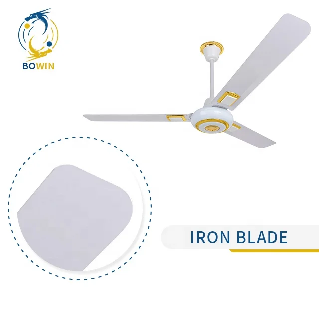 Living Room Home Appliances Modern 220V 56  inch 3  Wind Speeds 3 Wings Black Iron Blade Ceiling Fans from Vietnam
