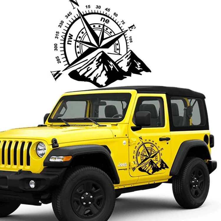 Водостойкая виниловая наклейка на капот jeep wrangler, переводные наклейки, наклейки для автомобилей, декоративные боковые наклейки для Jeep Wrangler