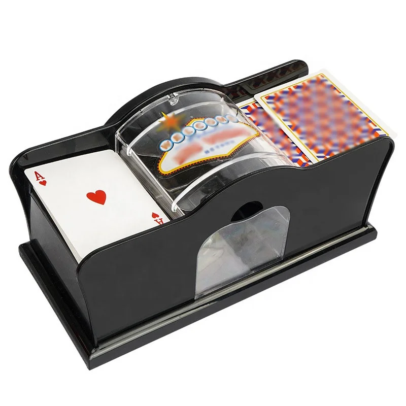 Dericsson Plastic Manual Card Shuffler Machine 2 Pairs 4 Pairs 6 Pairs Of Poker Card Shuffle Support Custom LOGO