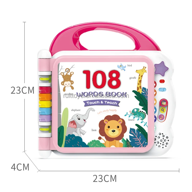 108 English Words Touch Teach Electronic Reading Books Intelligent English-learning Machine for Kid