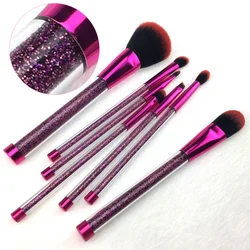 eco friendly glitter empty blingy black purple purple glitter girls crown vegan natural purple magnet make up brushes