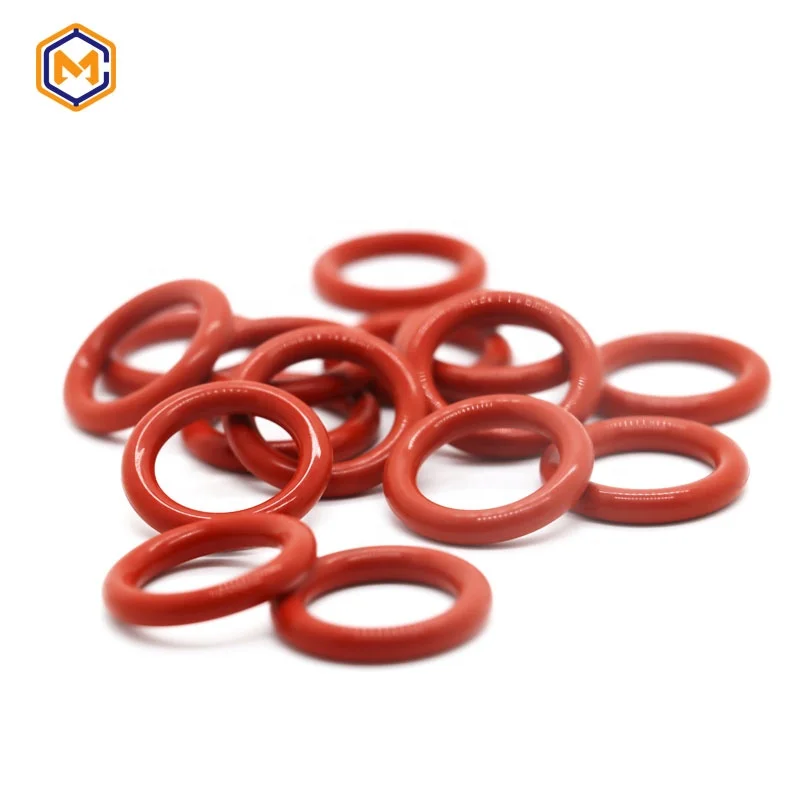 RED color  SILICONE   material  High quality wear-resistant and oil-resistant o-ring AS568   all size